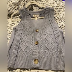 Jessica Simpson Sleeveless Cardigan